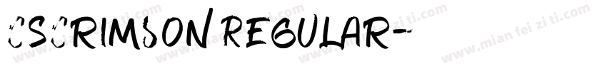 CSCrimson Regular字体转换